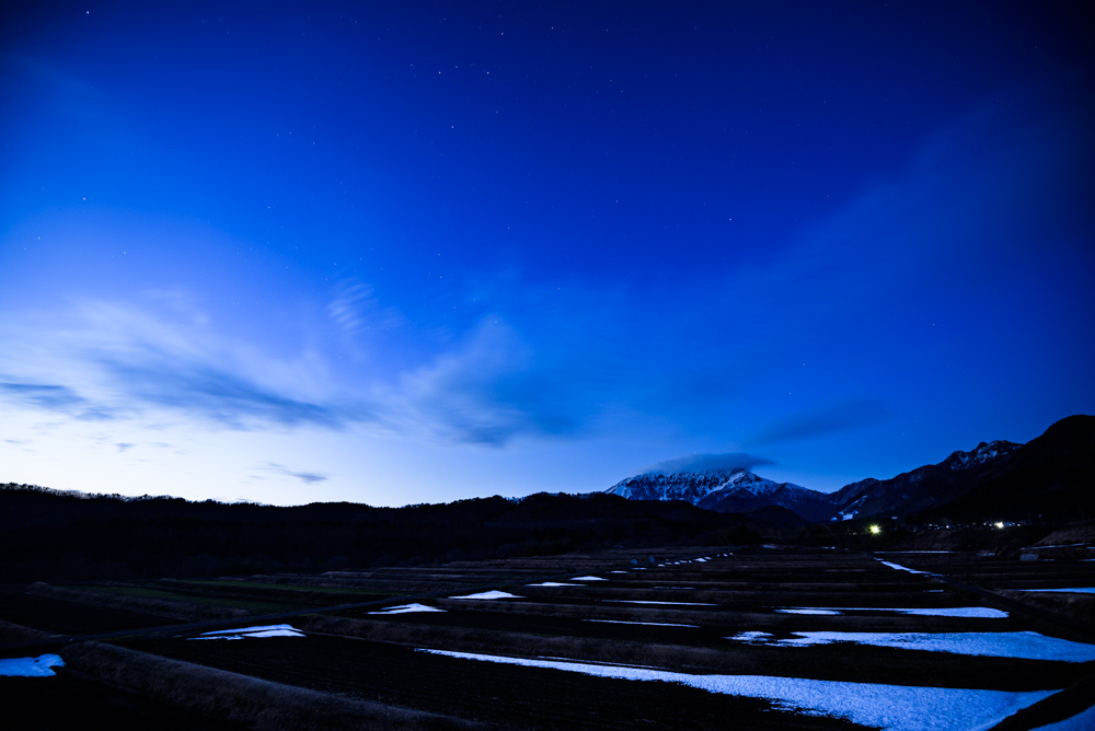 日没後の大山 Mt. Daisen at twilight