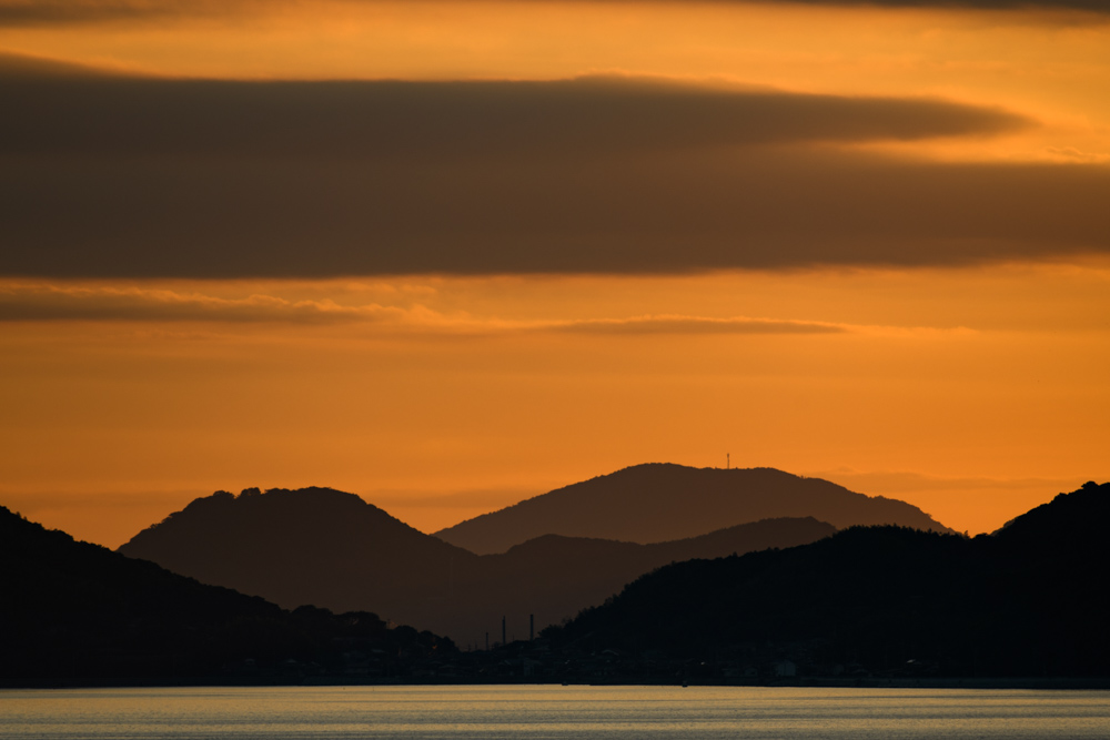 笠戸島から新南陽方面の眺め a view from Kasado island to Shin-nanyo