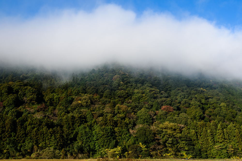 山と低い雲 a mountain and low cloud