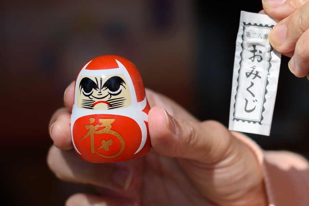 だるまおみくじ Daruma doll fortune