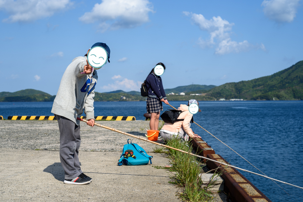 西ノ島での釣りの様子 fishing in Nishino-shima Island